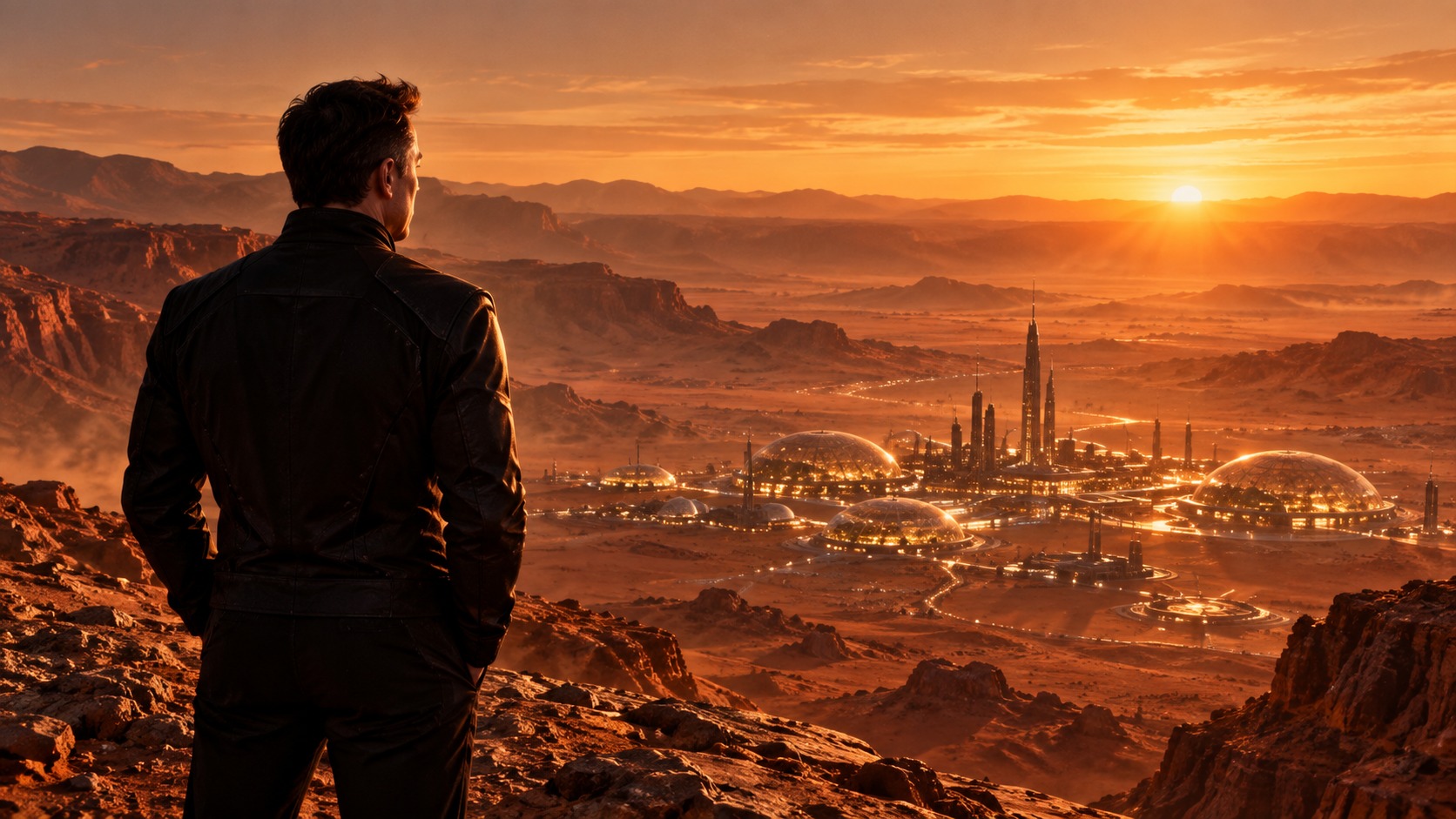 A Martian horizon at homecoming